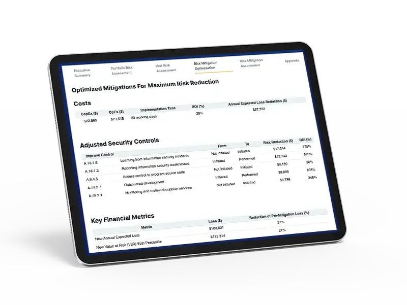 DeRISK Executive Report Sample: OT Cyber Risk for Boards