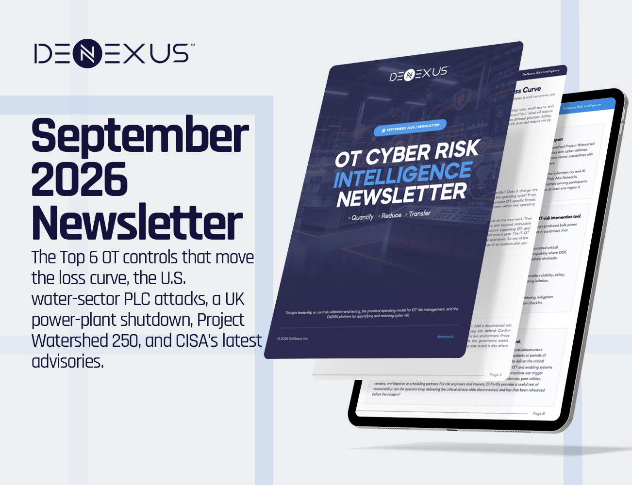OT Cyber Risk Intelligence Newsletter – September 2026 | DeNexus