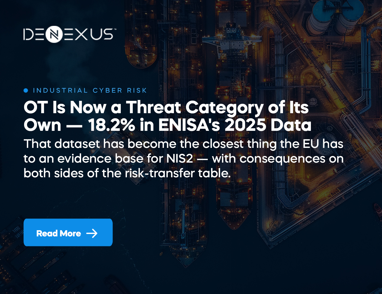 ENISA Threat Landscape 2025/2026: What It Means for OT Operators and Insurers