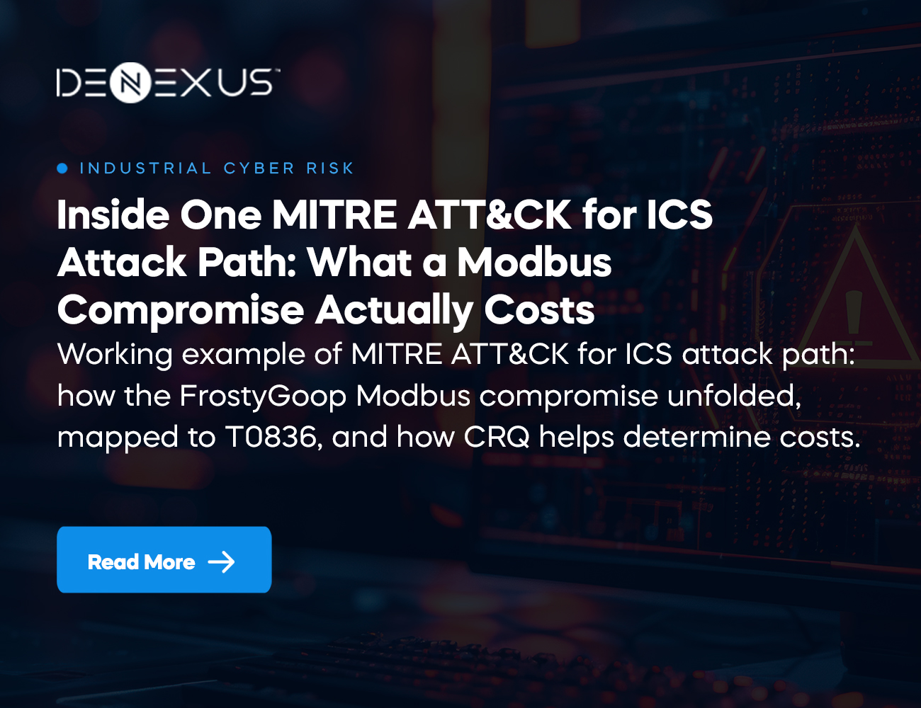 Inside One MITRE ATT&CK for ICS Attack Path: What a Modbus Compromise Actually Costs